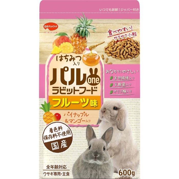 【送料無料】パルワン ラビットフード フルーツ味 600g×2個セット拍卖