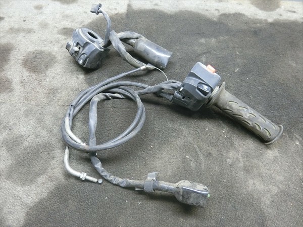 カワサキ ニンジャ 250 Ninja EX250L ABS 純正 ハンドル スイッチ 左右 スロットル ホルダー アクセル ワイヤー拍卖