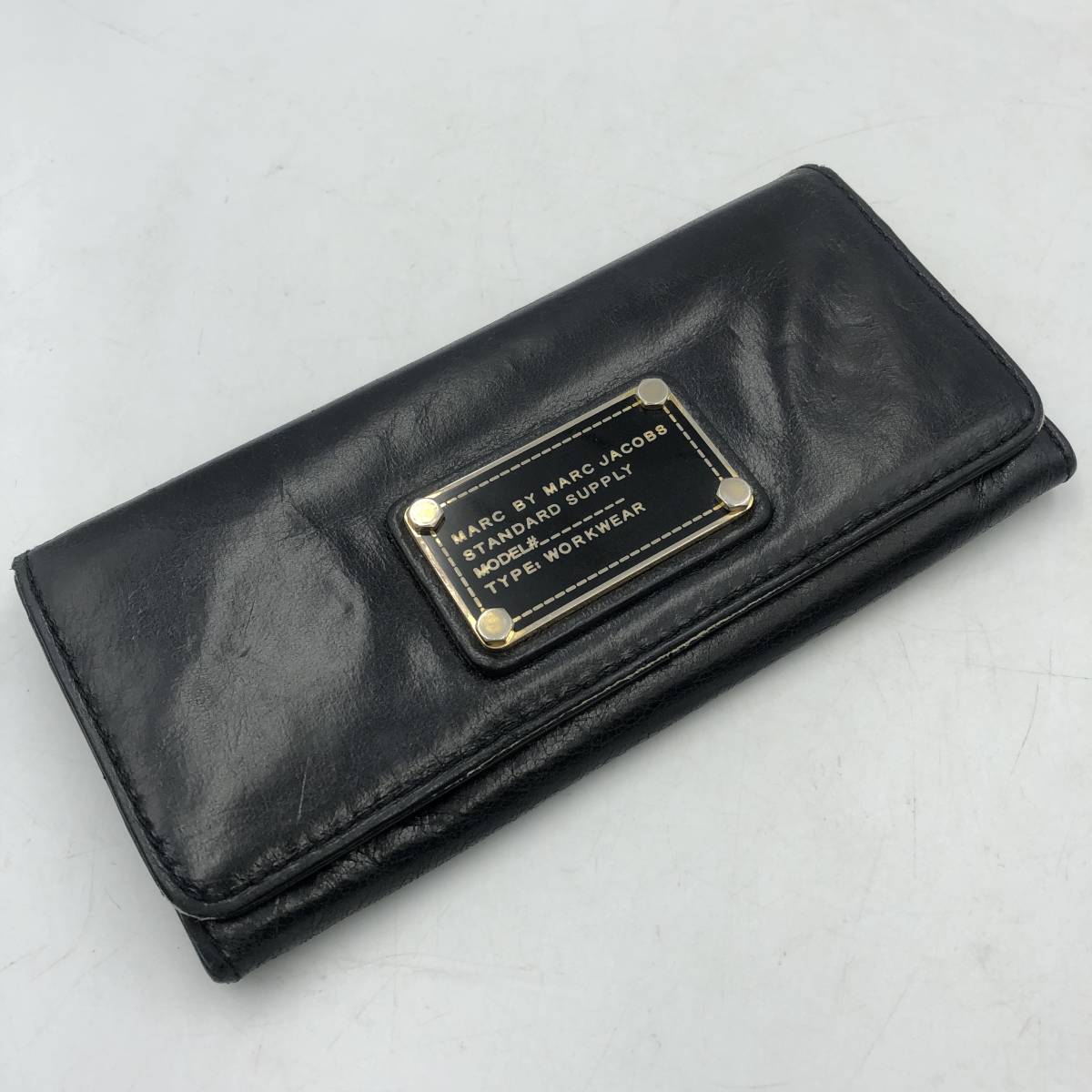 【MARC BY MARC JACOBS】マークジェイコブズ 長財布 レディース 財布 ブラック 黒 レザー 中古拍卖