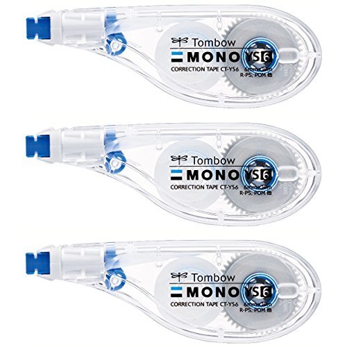 トンボ鉛筆 修正テープ MONO モノYS 6mm 3個 KCA-327拍卖