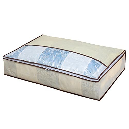 アストロ 収納ケース 羽毛布団用 ダブルサイズ用 ライトベージュ 抗菌 防臭 消臭 収納袋 不織布 消臭繊維入り コンパクト 薄型 159-13拍卖