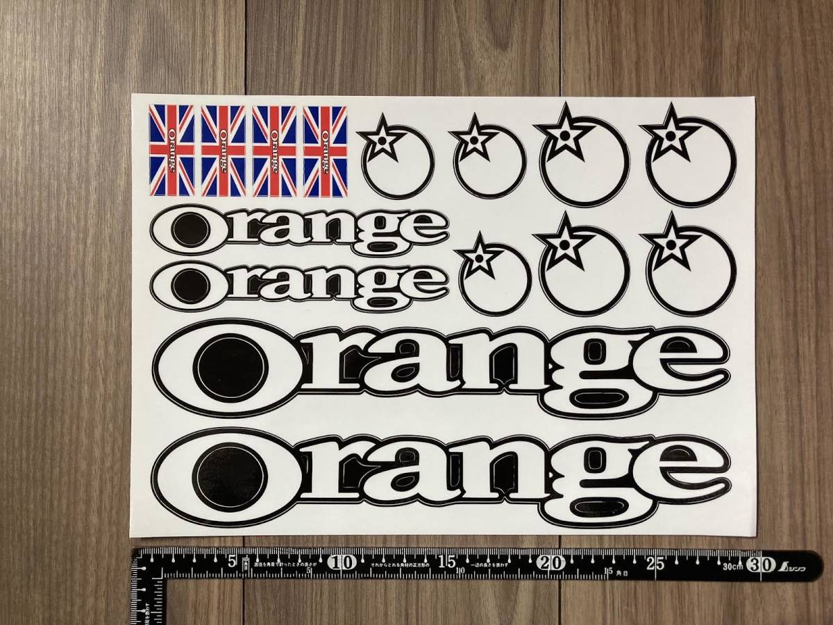 送料無料 Orange mountain sticker オレンジ ステッカー デカール セット ホワイト拍卖