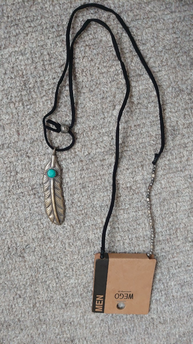 新品 WEGO 羽モチーフネックレス ペンダント拍卖