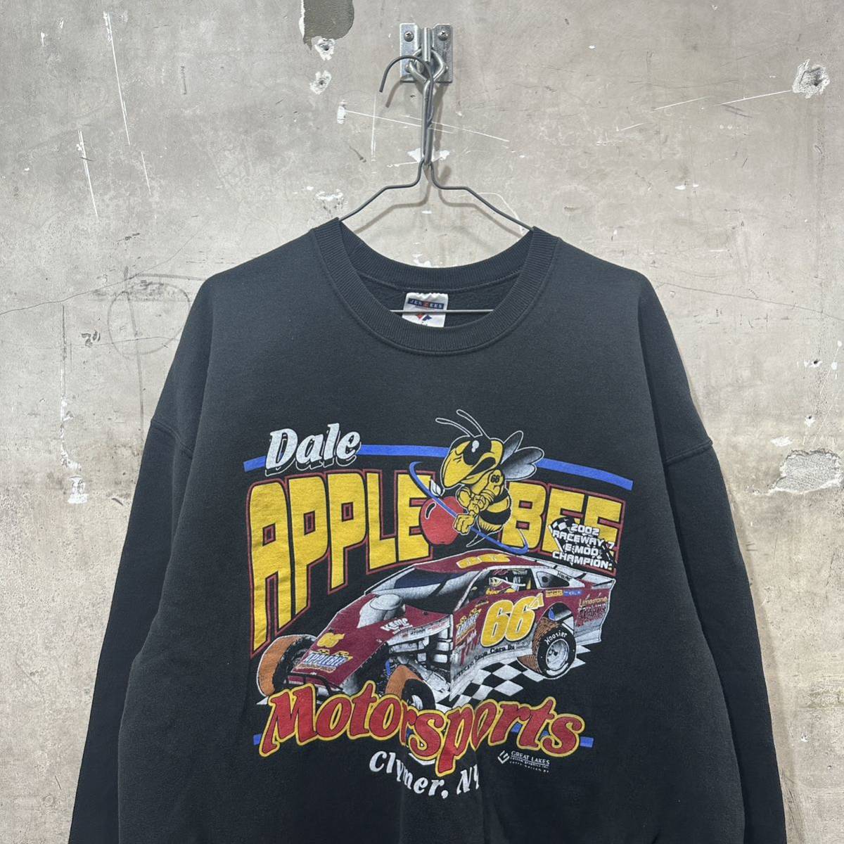 00s USA古着DALE APPLE BEE レーシングカーレース スウェット拍卖