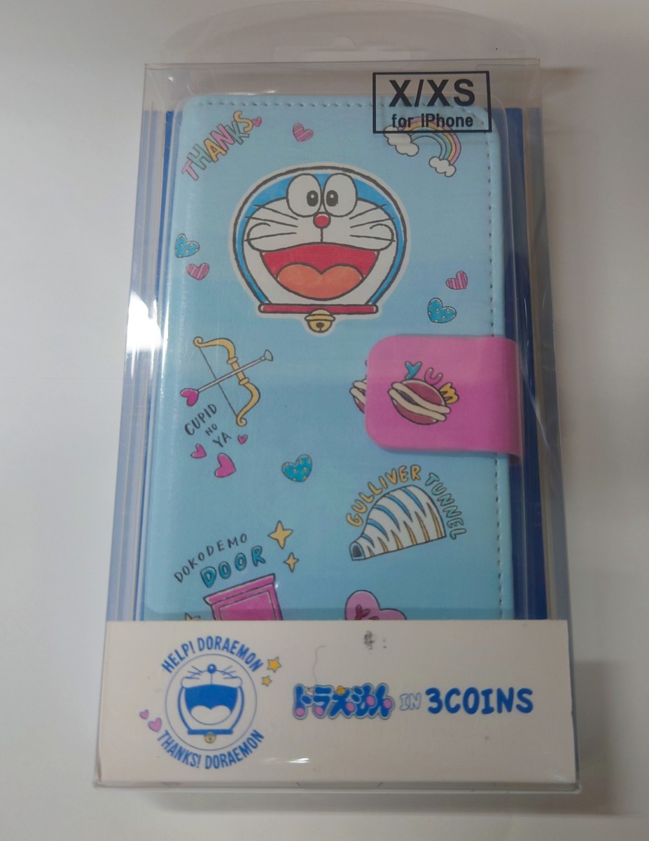 ドラえもん iPhoneX/XS 手帳型ケース 未使用拍卖
