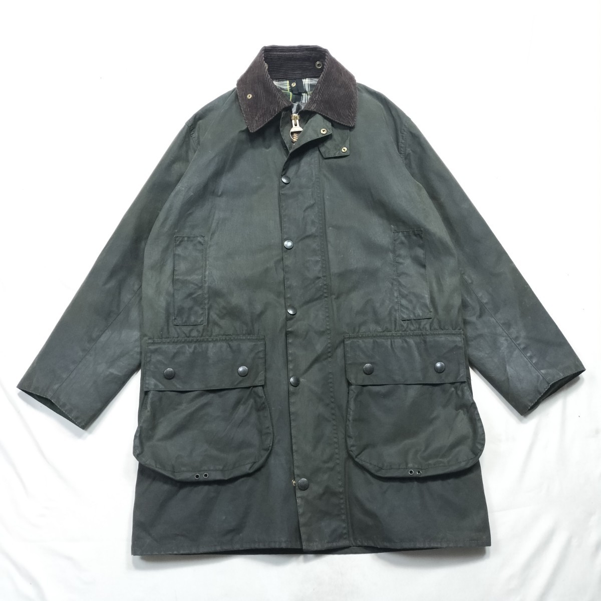Mint 00s Barbour border c38 バブアー ボーダー セージ 2000年代拍卖