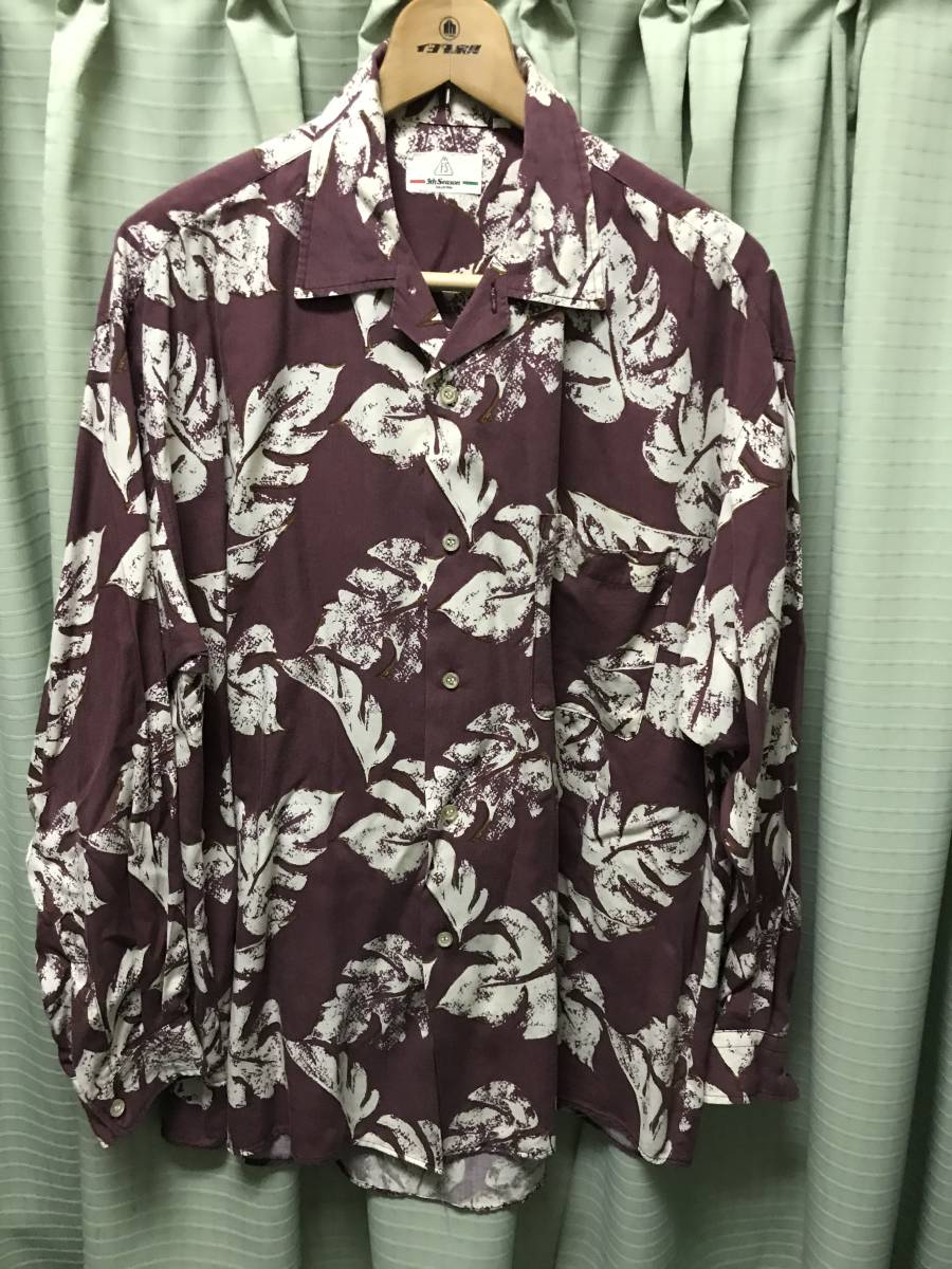 長袖アロハ ハワイアン ロカビリー クリーム Z418拍卖