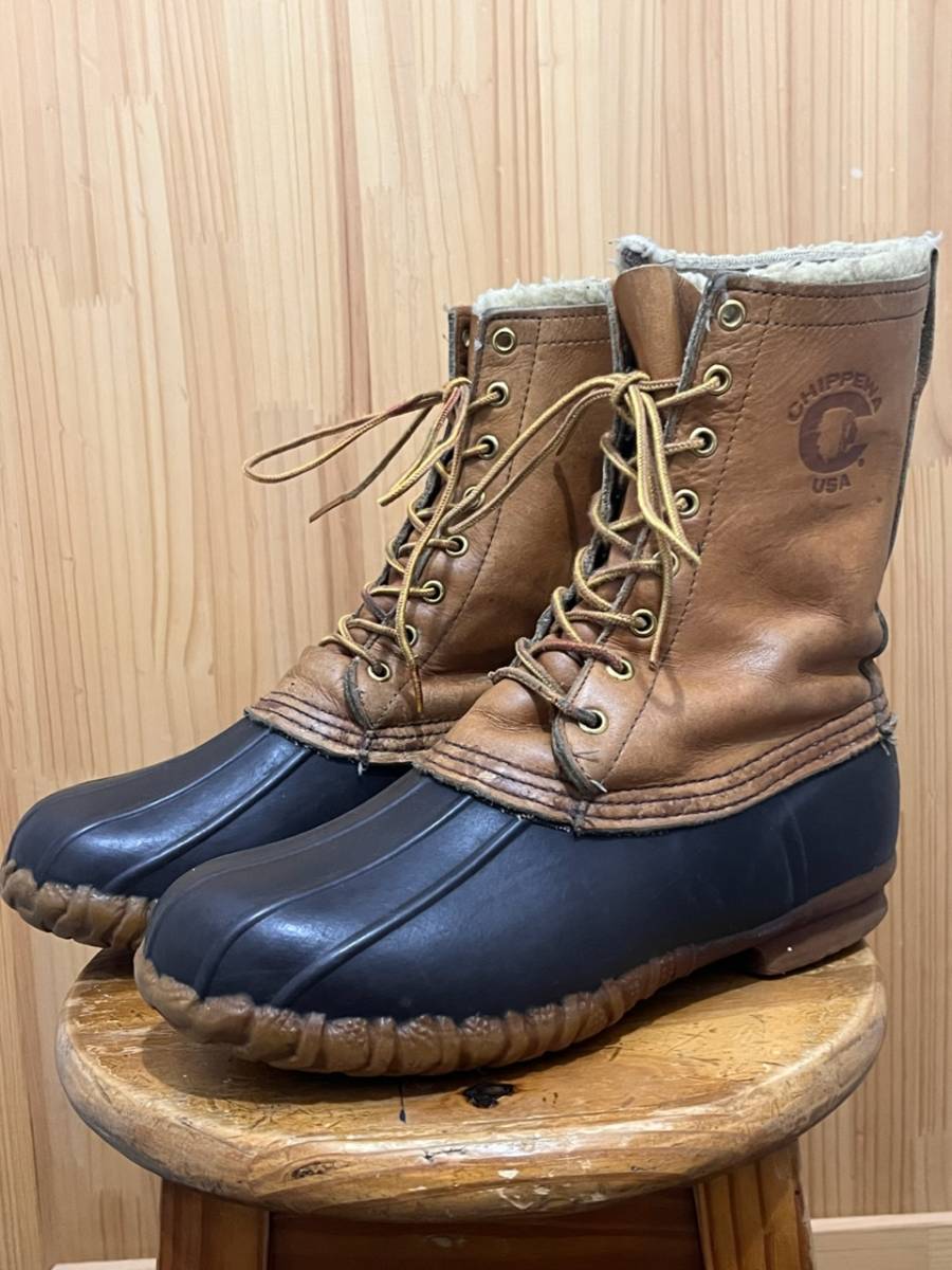 80年代製 チペワ ハンティングガムブーツ 黒タグ 8M 26cm #9拍卖