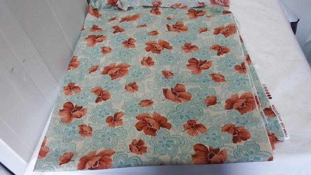 T●有輪生地 Yuwa Live Life Collection 日本製生地 綿 ハンドメイド幅1.1m×長さ3.2m【18026中2-7】拍卖