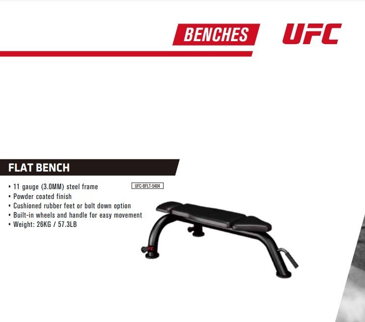 ■UFC フラット ベンチ UFC-BFID-5404 トレーニングマシン/フィットネス /ジム/シットアップベンチ筋トレ腹筋背筋【D0112Z7BH】拍卖