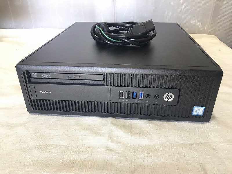☆HP ProDesk 600 G2 SFF/Core i3-6100 3.70GHz/メモリ4GB/HDD500GB/OSなし/Windows Pro シールあり/現状品【K0820R1】拍卖