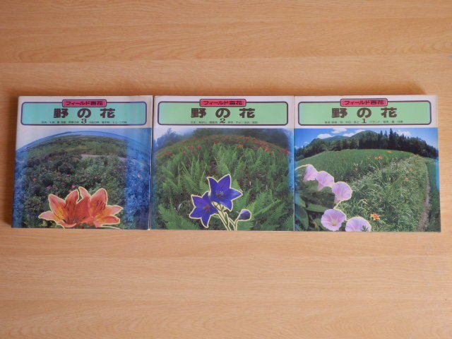 フィールド百花 野の花 1~3 全3冊 1982年(昭和57年)初版 山と渓谷社拍卖
