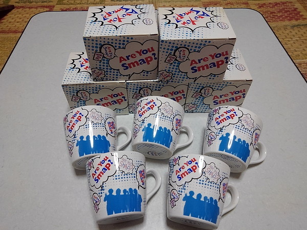 ● スマップ SMAP 【 Are You Smap? マグカップ 5点セット♪外箱付 】拍卖