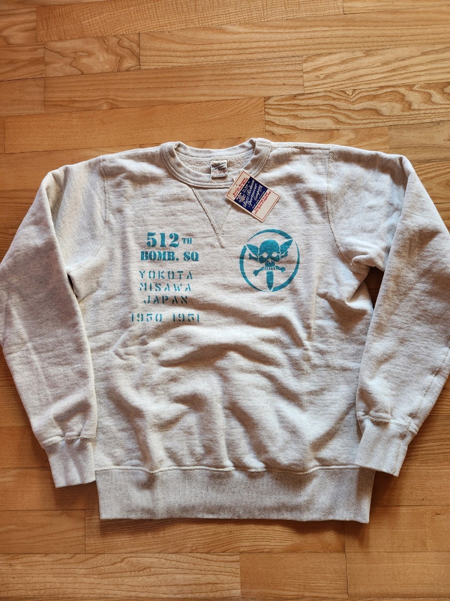 送料込★東洋 Buzz Rickson's バズリクソンズ BR69336 SET IN CREW SWEAT 512th 汗止め トレーナー オートミール M拍卖