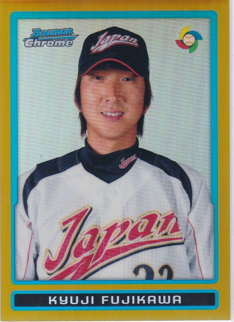 藤川球児 2009 BOWMAN CHROME WBC GOLD REFRACTOR /50拍卖