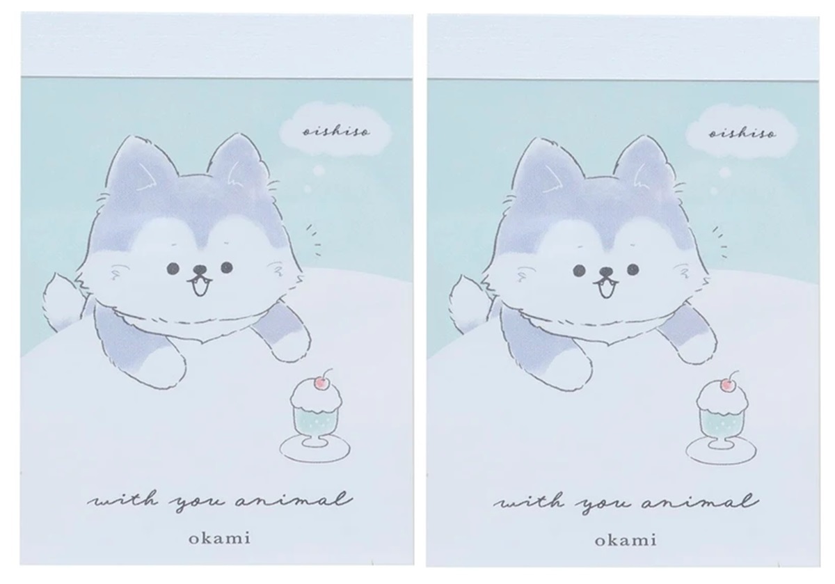 キャラクター ミニメモ帳 2冊セット WITH YOU ANIMAL オオカミ拍卖