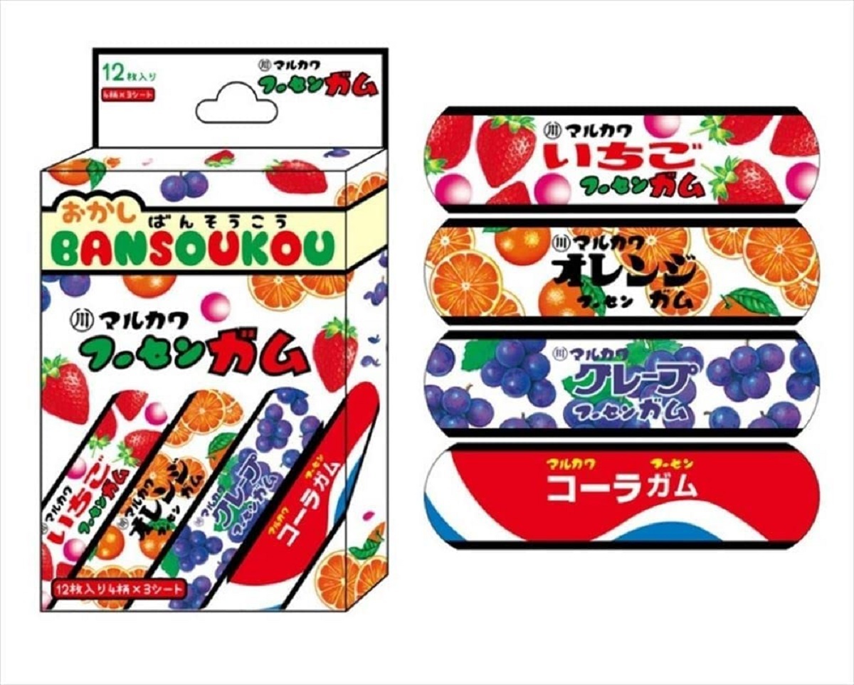 お菓子ばんそうこう フーセンガム 12枚入り拍卖