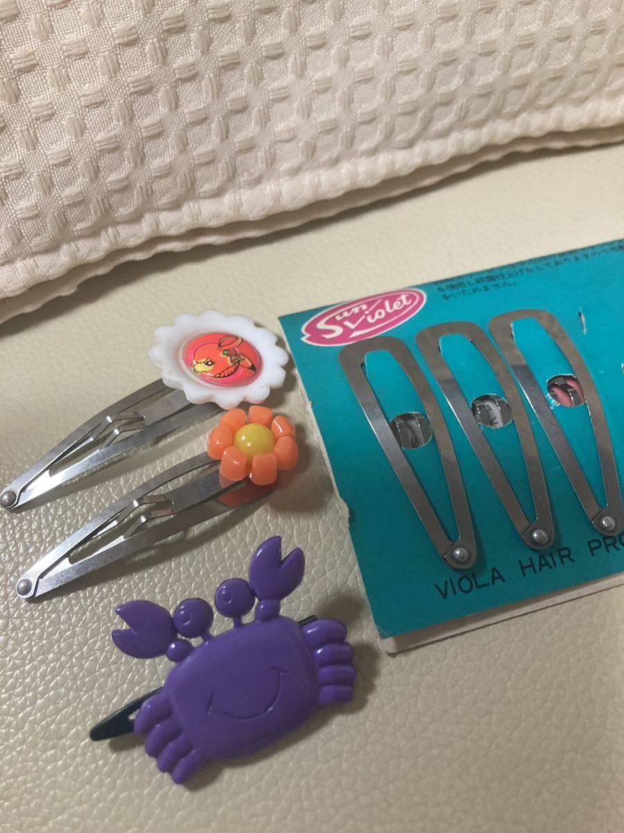 1642.未使用☆昭和レトロ☆パッチン留め6点拍卖