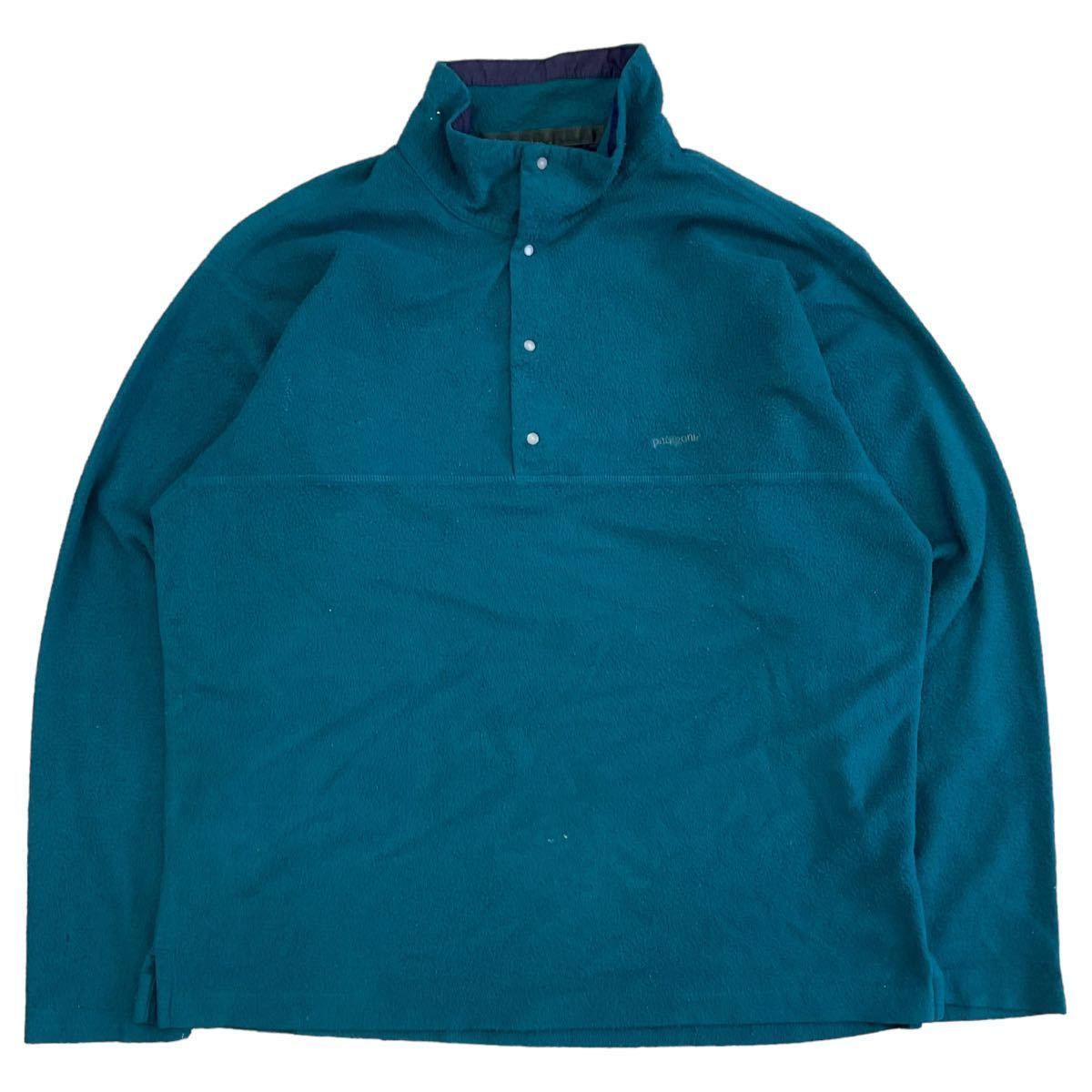Patagonia スナップT M ターコイズブルー プルオーバー フリース インナー ジャケット パタゴニア 52421拍卖