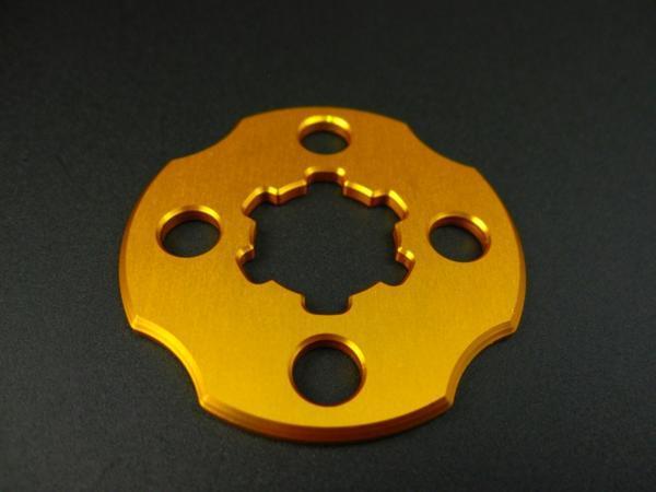アルミ製ドライブスプロケットプレート・ゴールド モンキー/ゴリラ/ダックス/シャリー/カブ/エイプ拍卖