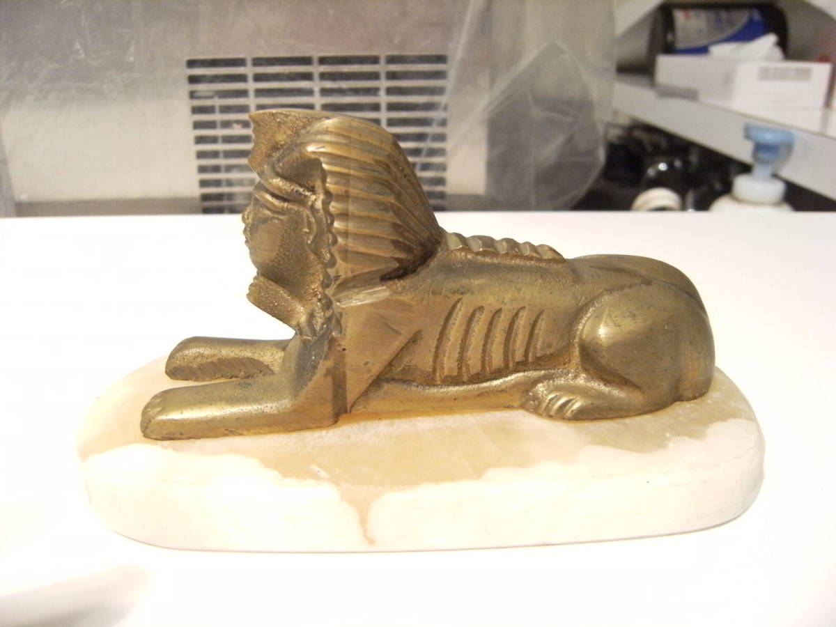 昭和レトロ★80年代★当時物 海外旅行 観光 おみやげ 世界遺産 エジプト スフィンクス 置物 オブジェ 小物★古代 ピラミッド クレオパトラ 拍卖