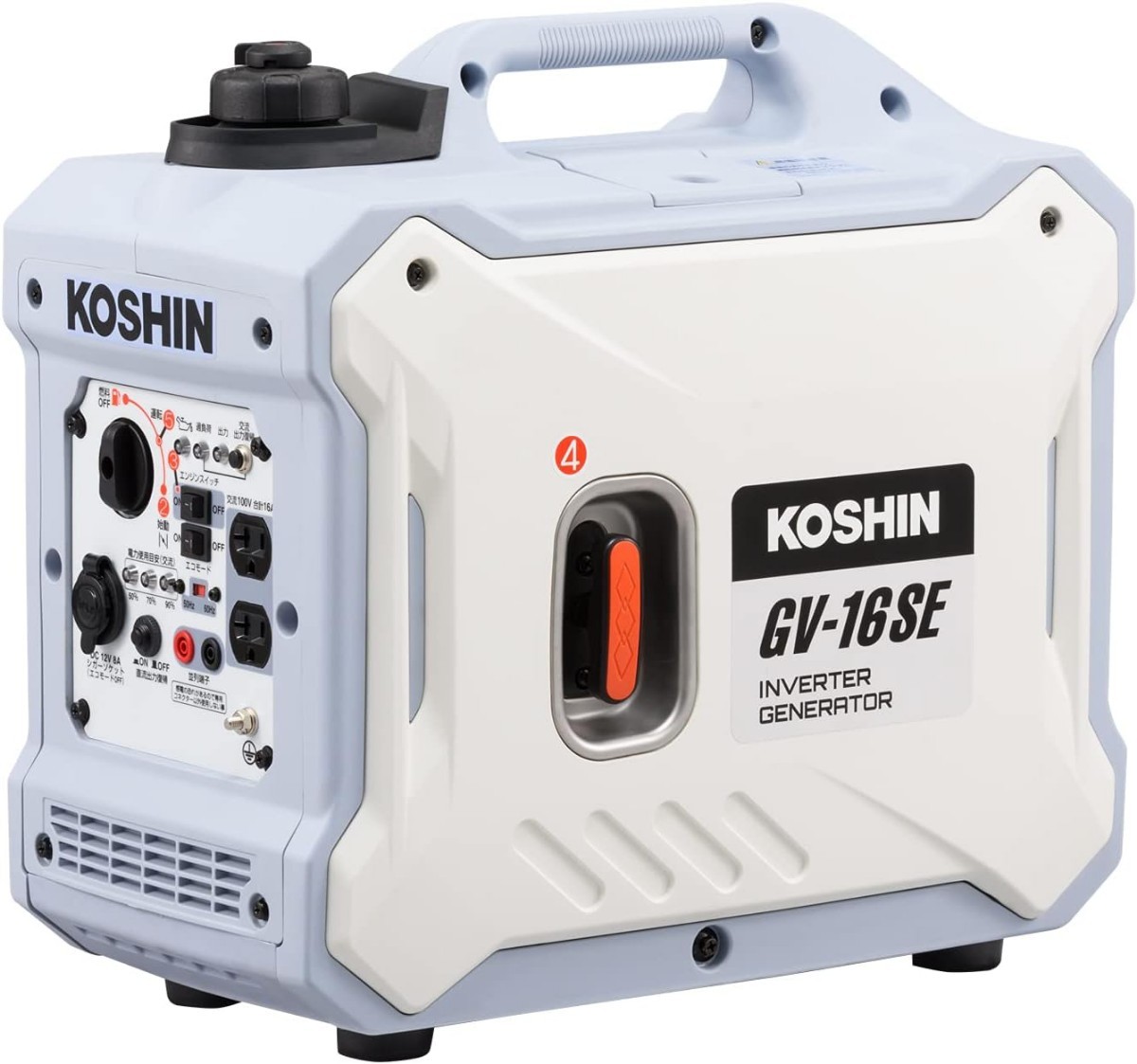 インバーター 発電機 正弦波 GV-16SE 定格出力 1.6kVA AC-100V 50Hz/60Hz 切替 シガーソケット USB 静音 アウトドア レジャー 防災拍卖