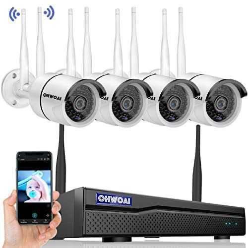 ★新品未使用★送料無料2023年wifi強化・ダブルアンテナ・500万画素対応・双方向通話可能) 防犯カメラ 屋外 防犯カメラセット 4台拍卖