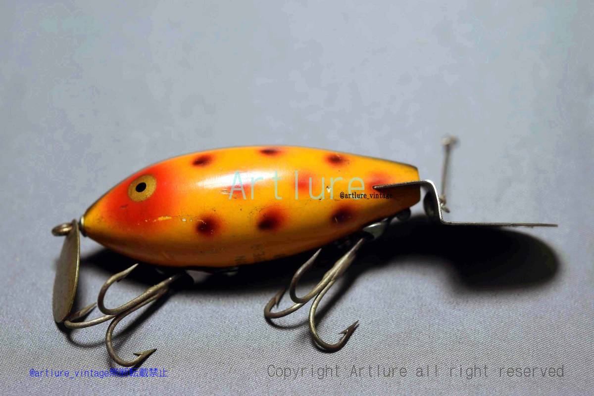 VINTAGE WOODEN LURE HEDDON HEDDON GO-DEEPER CRAB 1949~(7860-67 )USA MADE #OLDLURE #ARTLURE_VINTAGE #ヴィンテージルアー拍卖