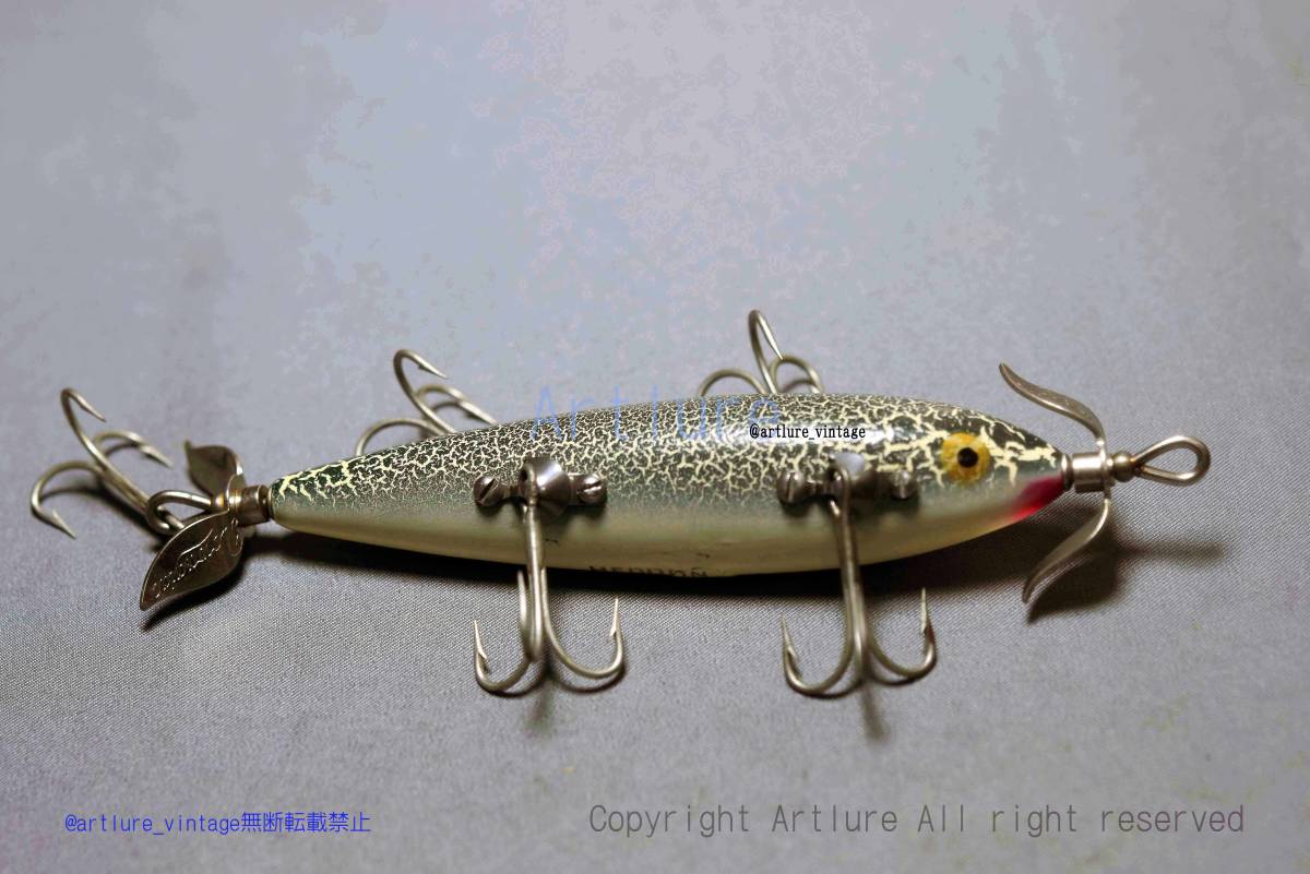 VINTAGE WOODEN LURE HEDDON HEDDON 150 DOWAGIAC MINNOW PE 1949~(4052-62)USA MADE #OLDLURE #ARTLURE_VINTAGE #ヴィンテージルアー拍卖
