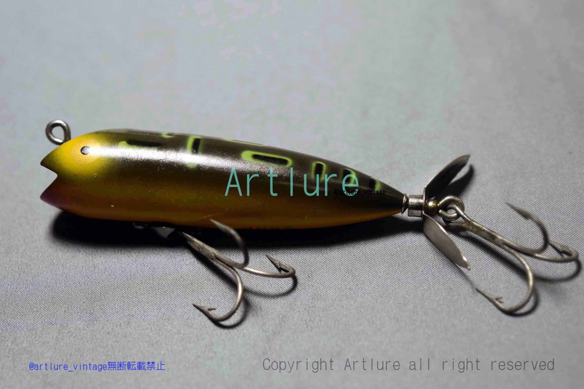 VINTAGE WOODEN LURE HEDDON HEDDON DARTING ZARA #9210 1949~(ZA100-67 )USA MADE #OLDLURE #ARTLURE_VINTAGE #ヴィンテージルアー拍卖