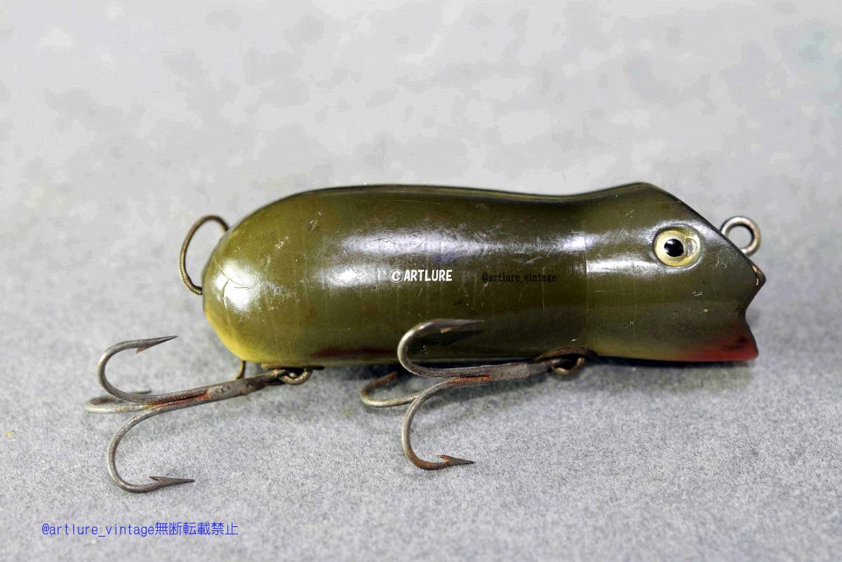 オールド珍品希少面白ルアー SHAKESPEAR SWIMMING MOUSE #6578 C1940 VINTAGE LURE (6036-140)USA #OLDLURE #ARTLURE_VINTAGE 拍卖