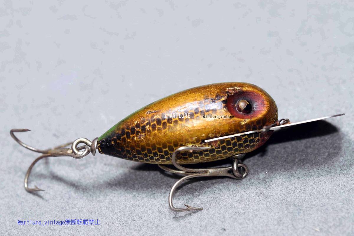 DIZSZY DIVER WODDEN LURE オールド珍品希少面白ルアー VINTAGE LURE (4232-133)USA #OLDLURE #ARTLURE_VINTAGE 拍卖