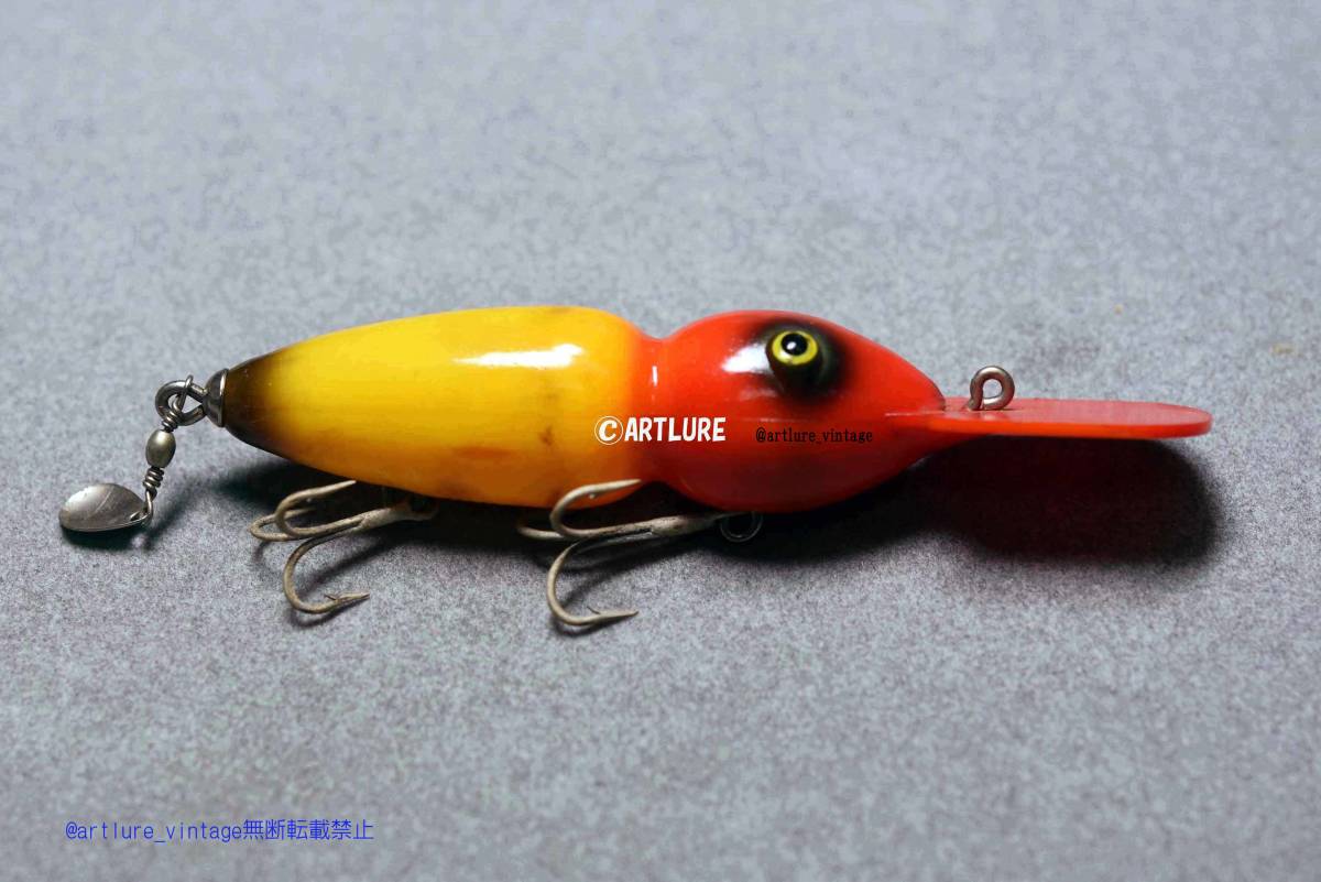オールド珍品希少面白ルアー FETCH LIZARD PLSTIC VINTAGE LURE (4706-224)USA #OLDLURE #ARTLURE_VINTAGE 拍卖