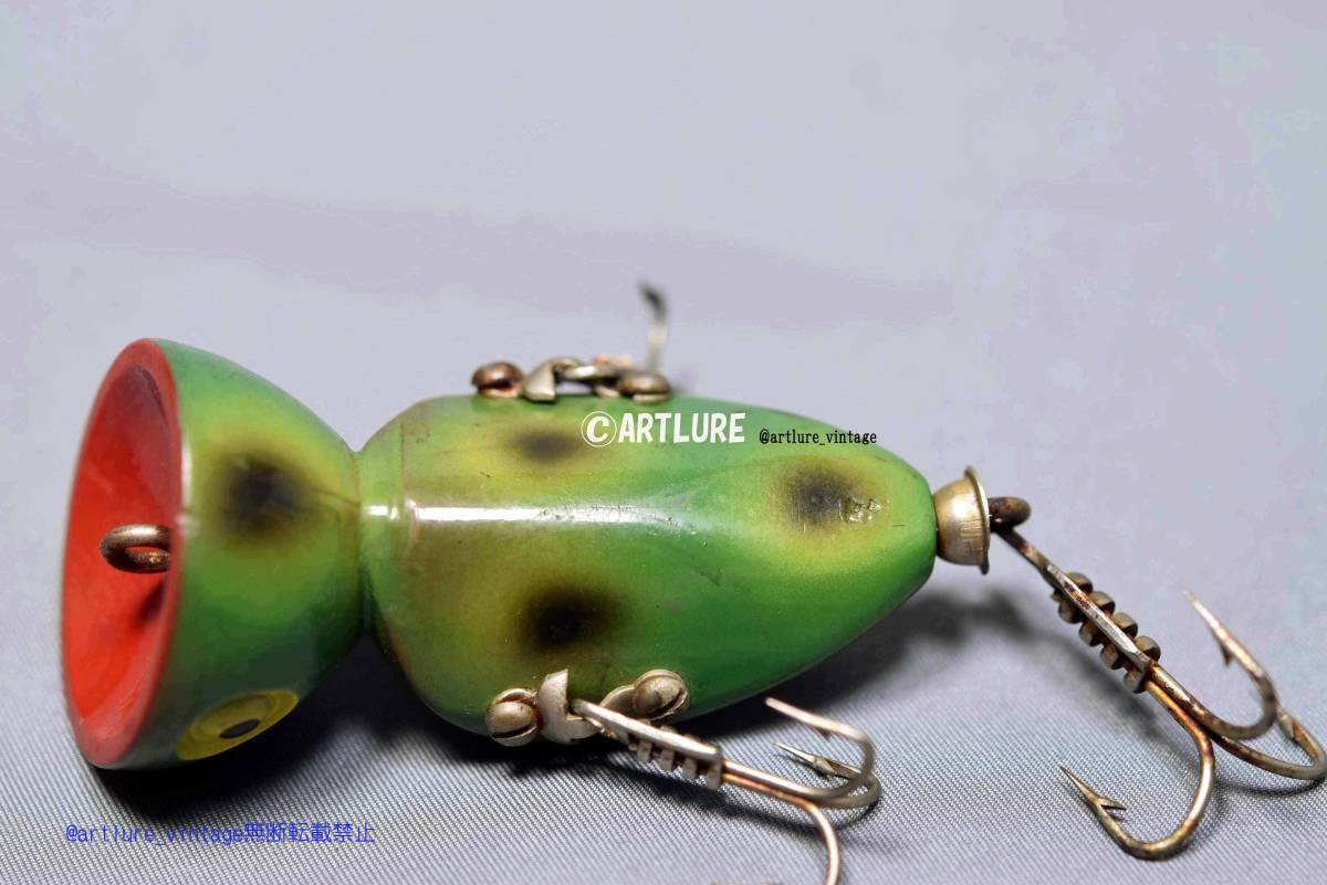 オールド珍品希少面白ルアーORCHARD IND. KICK-N-KACKLE c 1950 VINTAGE LURE (5629a-331)USA #OLDLURE #ARTLURE_VINTAGE 拍卖
