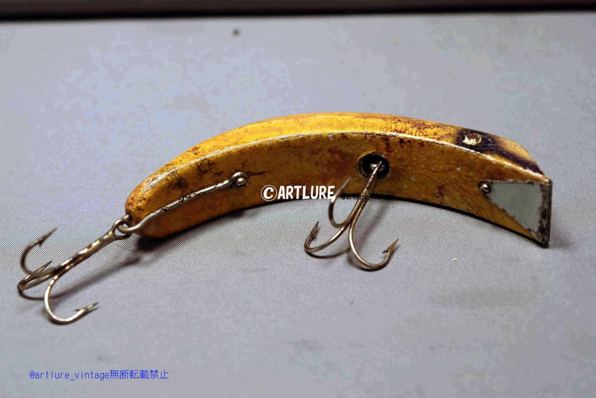 オールド珍品希少面白ルアー Southbend Tears oreno c1927 wooden lure VINTAGE LURE (4716-223)USA #OLDLURE #ARTLURE_VINTAGE 拍卖