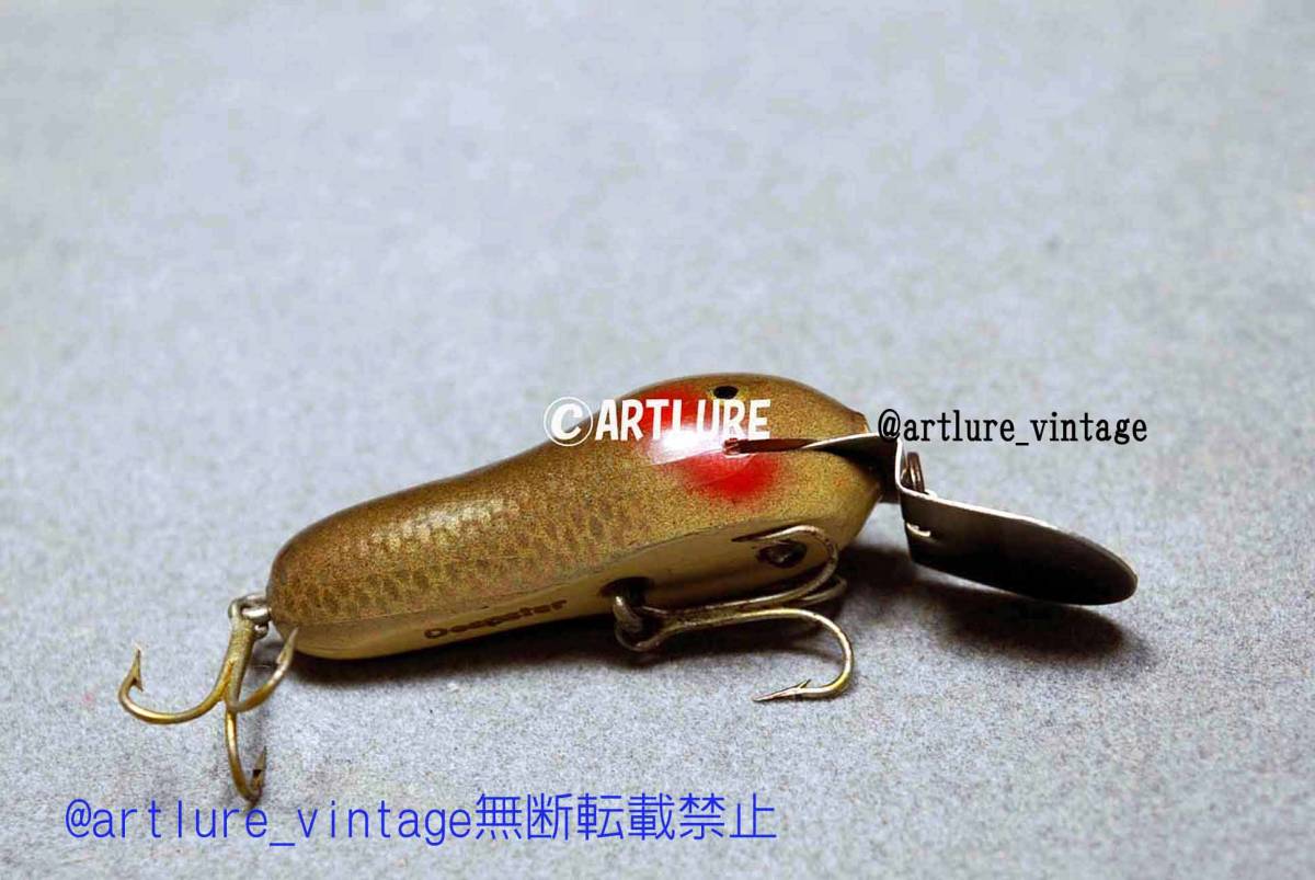 DEEPSTER WOODEN LURE オールド珍品希少面白ルアー VINTAGE LURE (4274-128)USA #OLDLURE #ARTLURE_VINTAGE 拍卖