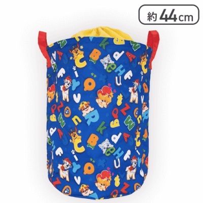 ◆パウ・パトロール お片付け バッグ ブルー 青 折りたたみ 収納 ランドリー 巾着 持ち手付き パウパトロール 犬 キャラクター◆新品未開封拍卖