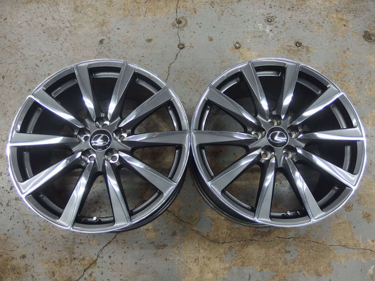BBS製!! LEXUS IS F 純正 リアホイール 9Jx19+55 114.3-5H 2本セット拍卖