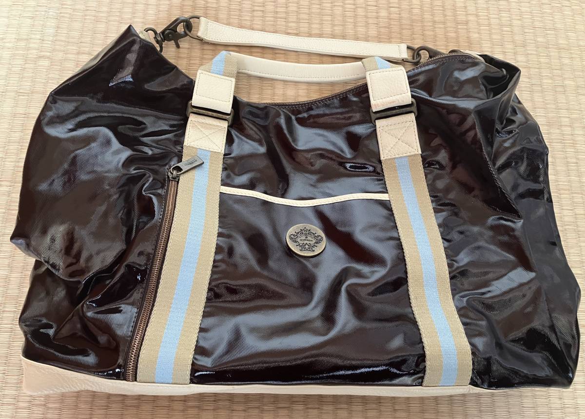 ★未使用品 オロビアンコ ボストンバッグ ブラウン イタリア製拍卖