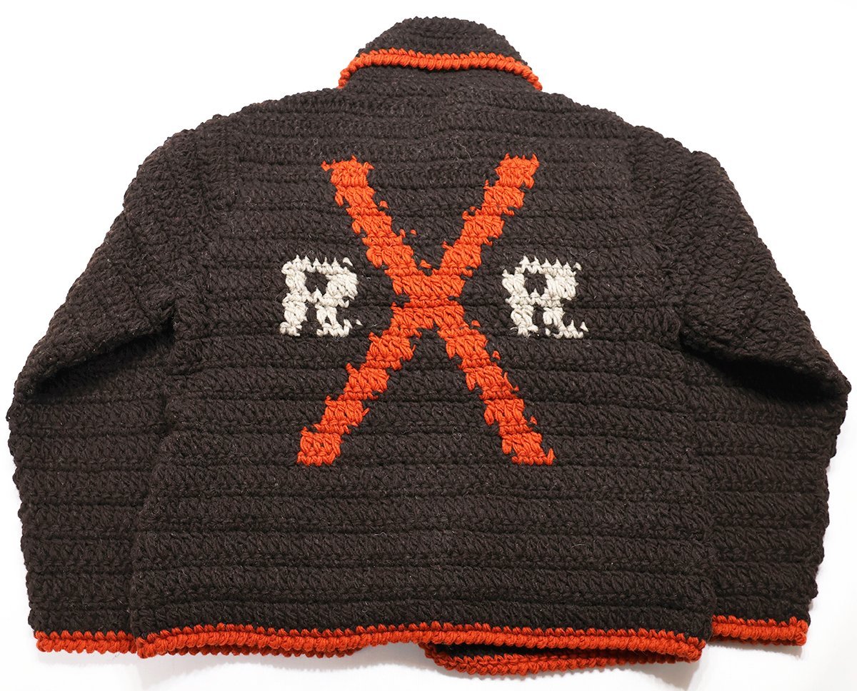 Bo's Glad Rags (ボーズグラッドラグス) アンデスウール ニットコート “R.R. Crossing” K17-01BB 未使用品 XS / バーンストーマーズ拍卖