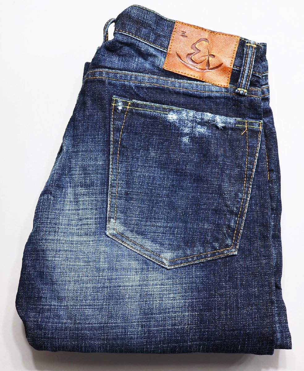 ETERNAL (エターナル) ローライズ クラッシュ&リペア ストレートジーンズ #53571 未使用品 インディゴ w30 / デニムパンツ拍卖