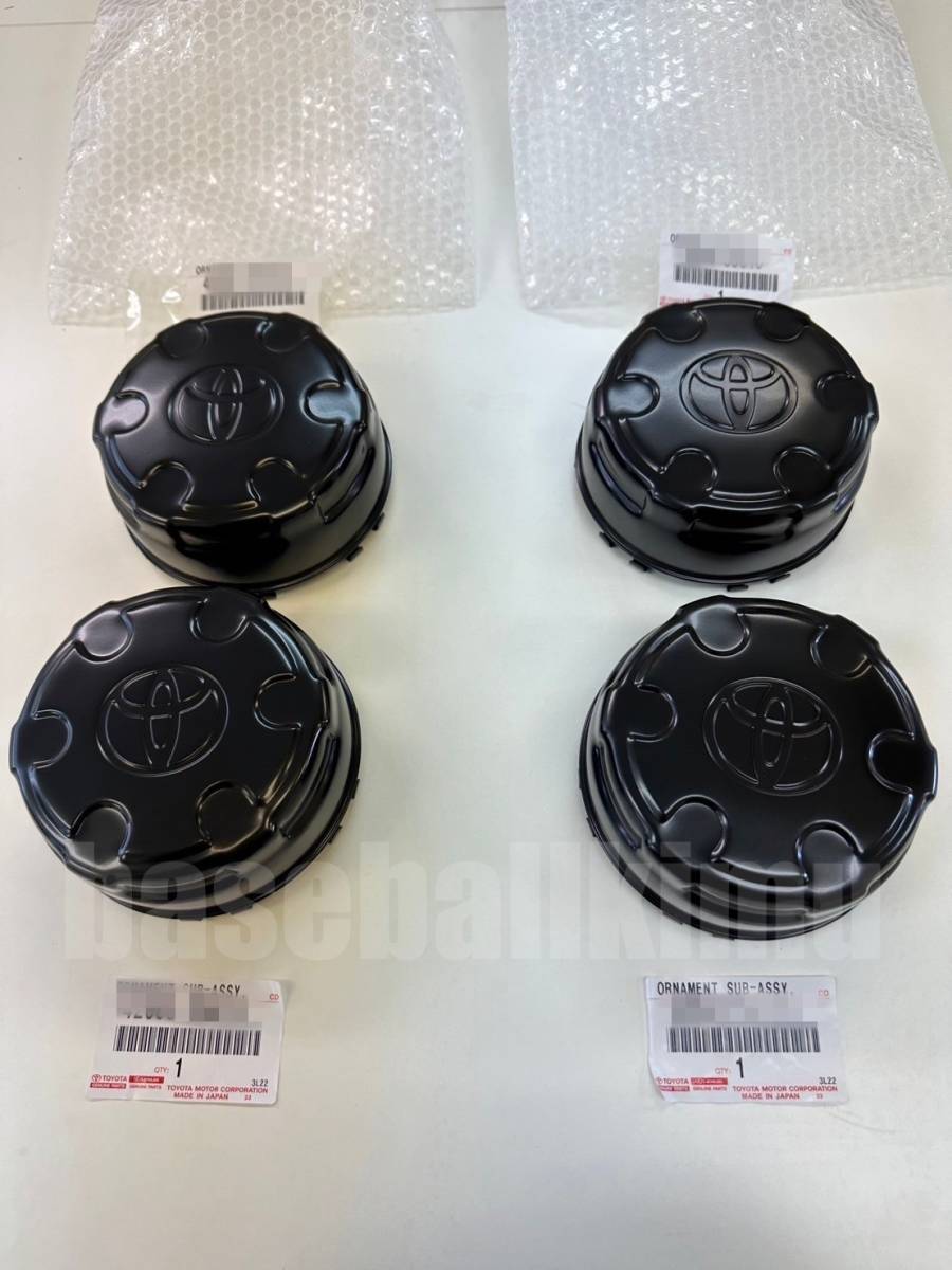 ■新品■トヨタ純正 FJクルーザー ブラック スチールホイールホイルセンターキャップ 4個セット GSJ15W TOYOTA拍卖