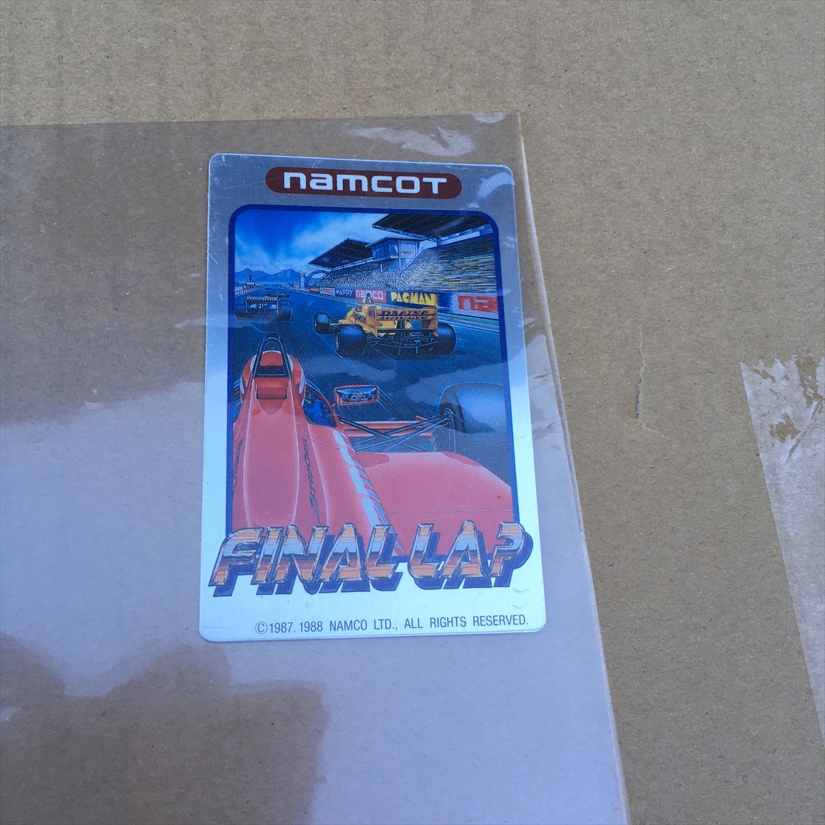 FINALLAP ファイナルラップ アルミ製カード 1987.1988 NAMCO拍卖