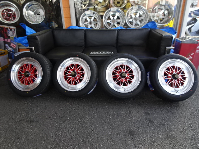 新作 スターシャーク(レッド)6J-14 100/4H 海外製 165/55R14 新品拍卖