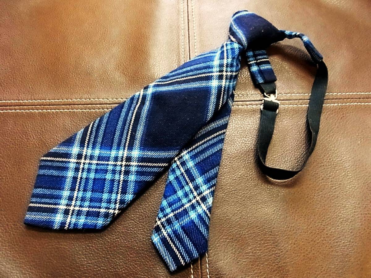 ♪【キッズ用】0082♪美品スコッチハウス【ワンタッチ・正面26.4cm】ネクタイ拍卖