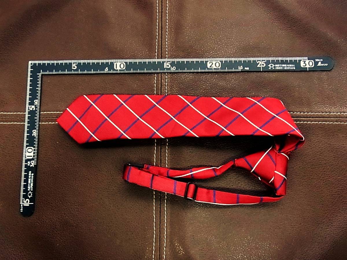 ♪【キッズ用】0098♪美品コムサデモードISM【ワンタッチ】ネクタイ拍卖
