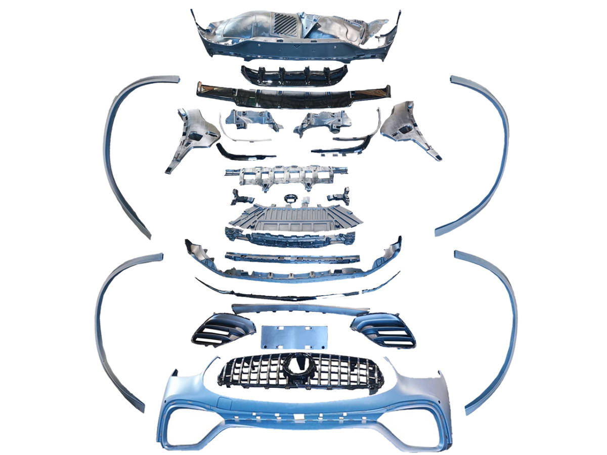 明日着 C253 ボディ キット 後期GLC63S-type AMGライン対応 フロント リア グリル ベンツ GLCクラス クーペ カスタム エアロ 外装 パーツ拍卖