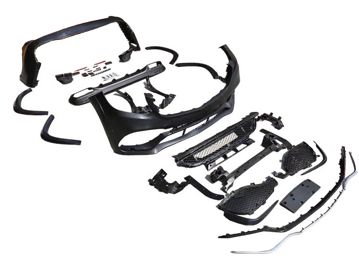 明日着 X166 GLS63type フロント バンパー グリル リア バンパー マフラーカッター ベンツ GLSクラス 即納 カスタム エアロ 外装 パーツ拍卖