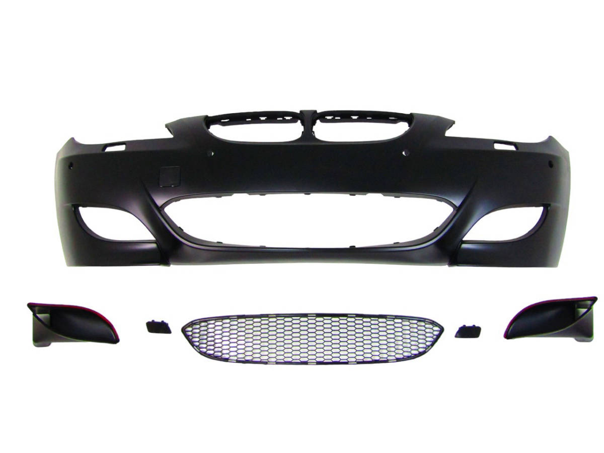 明日着 E60 フロント バンパー センサー穴有 M5type BMW 5シリーズ 国内発送 即納 カスタム フェイスチェンジ エアロ 外装 パーツ 部品拍卖