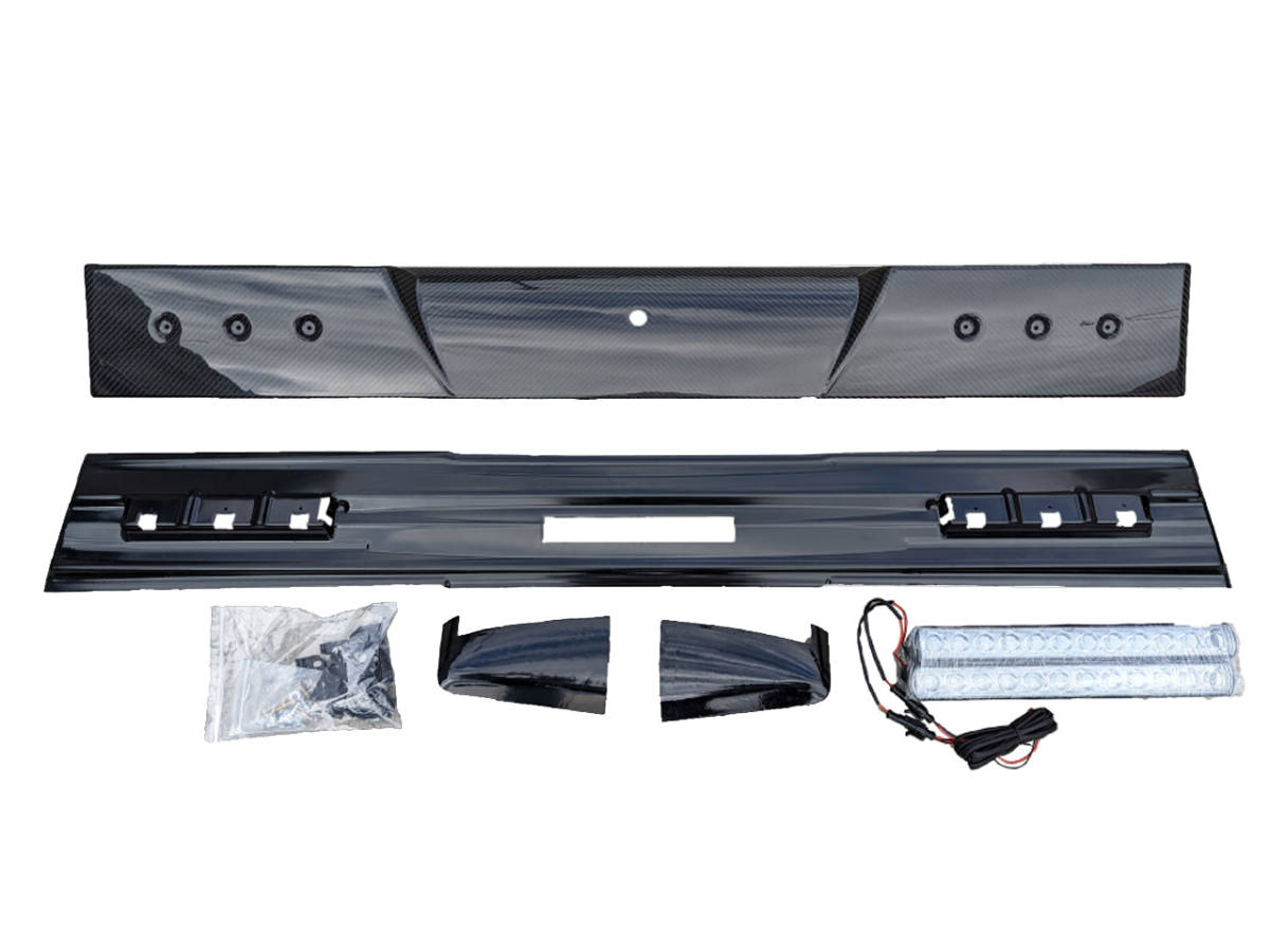 明日着 W463A W464 ルーフ スポイラー カーボン 12灯 LED付 ベンツ Gクラス ゲレンデ カスタム 即納 外装 エアロ パーツ カスタム 部品拍卖